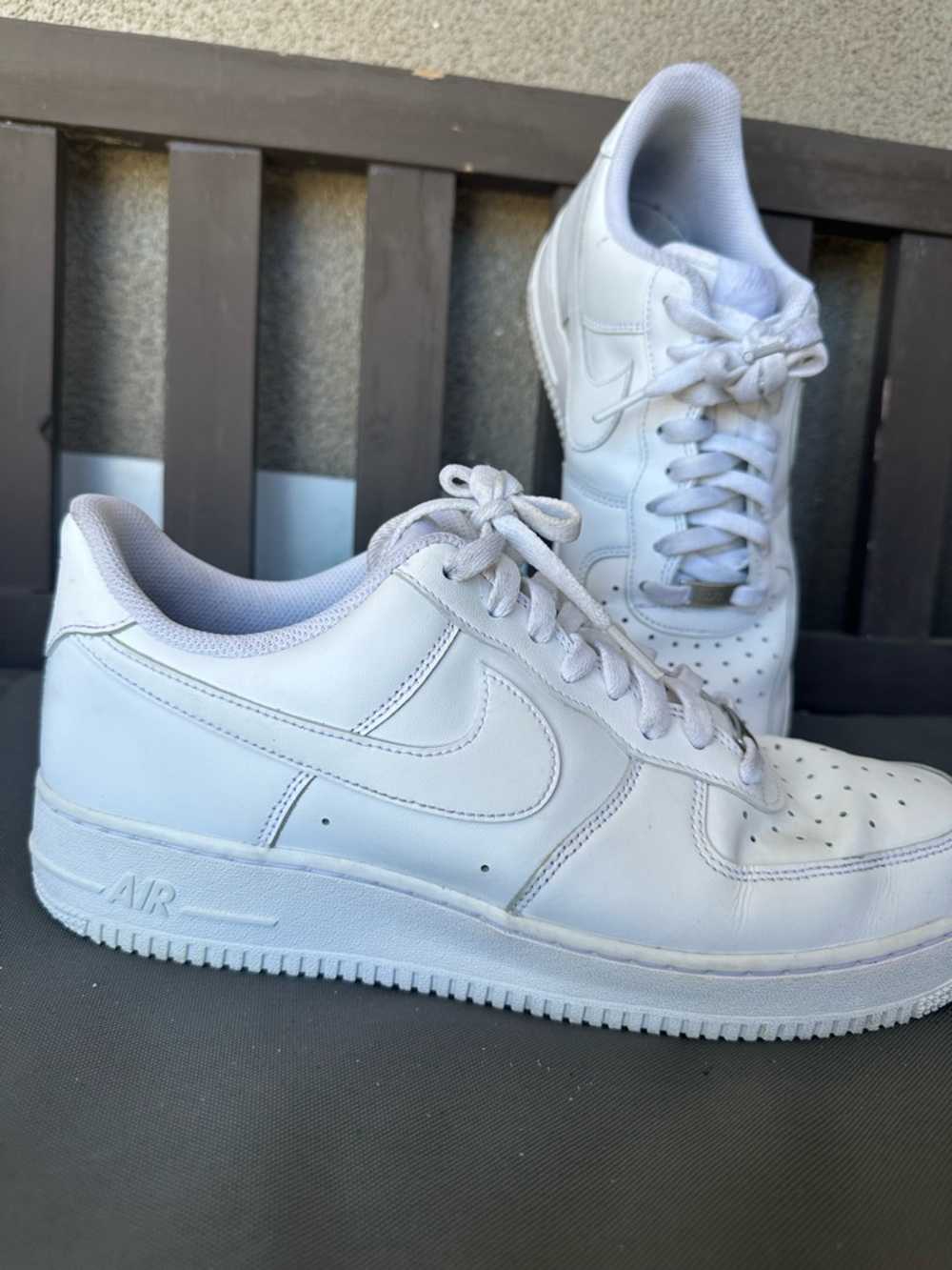 Nike White Low-Top Leather Sneakers